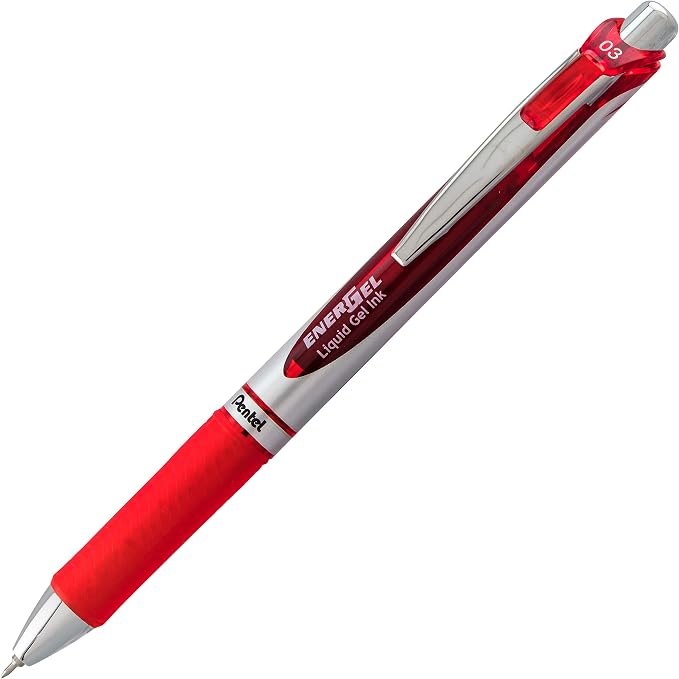 Pentel EnerGel RTX Retractable Liquid Gel Pen, Needle Tip, Extra Fine Line - Image 3