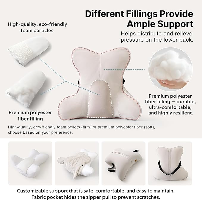 Lumbar Support Pillow – Multi-Functional Ergonomic Back Cushion - Image 3