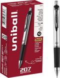 uniball 207 Impact Retractable Gel Pens, Bold Point, 12 Pack by uni-ball
