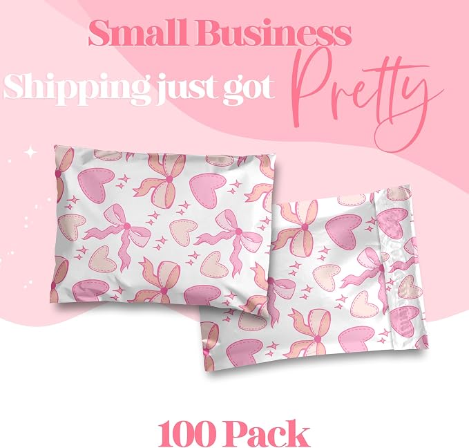 Pretty Package Store 10x13 Designer Poly Mailer 100 Pack Heavy Duty Waterproof - Image 2