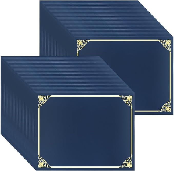 50 Pcs Certificate Holders Bulk, Document Covers by Oleitodh