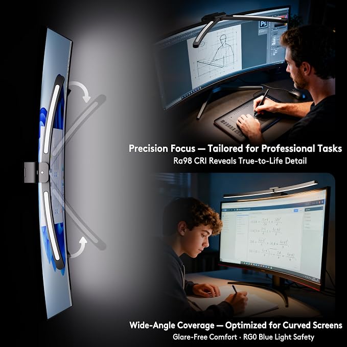 Quntis Curved Monitor Light Bar 15 RGB Backlight - Image 3