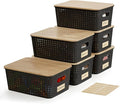 Bagnizer Small Plastic Storage Bins by Bagnizer