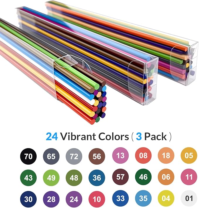 2.6MM Colored Mechanical Pencil Lead Refills, 24 Assorted Color Pencils Refills - Image 2