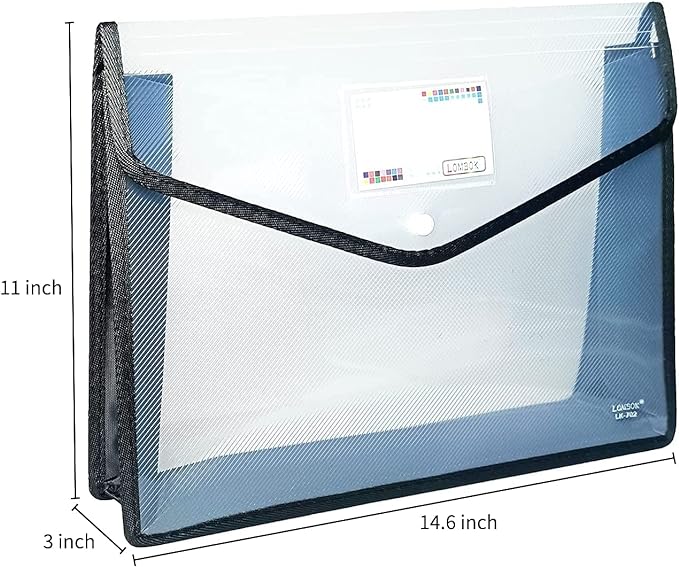 YoeeJob Plastic File Folders Legal Size Expandable Document Folder - Image 6