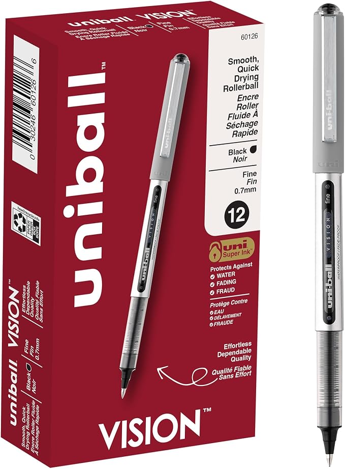 uni-ball Rollerball Pens, 0.7 mm, Fine Point by uni-ball