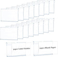 50pcs Labels for Storage Bins Plastic Label Clip, Basket Labels Clip On Wire by PUPINGPIG