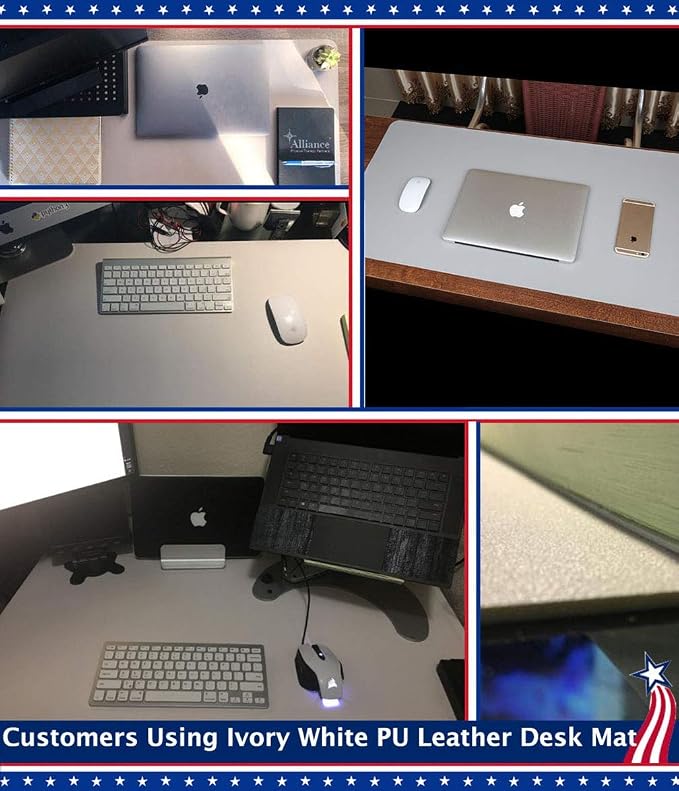 24 X 48 Inch Desk Blotter Pad on Top of Desks Waterproof PU Leather Mouse Pad - Image 7