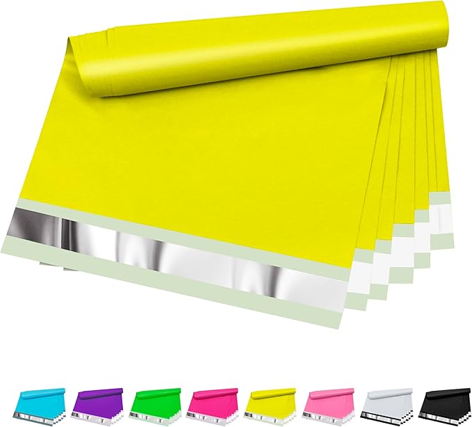 Poly Mailers 6x9 Inch 100 Pcs, Tear Resistant and Waterproof Mailing Envelopes by VAPULCIO