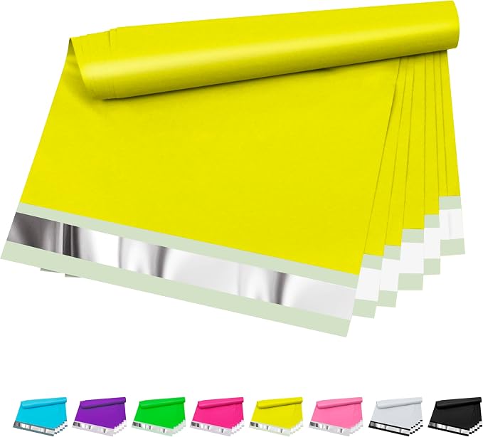 Poly Mailers 14.5x19 Inch 50 Pcs, Tear Resistant and Waterproof Mailing by VAPULCIO