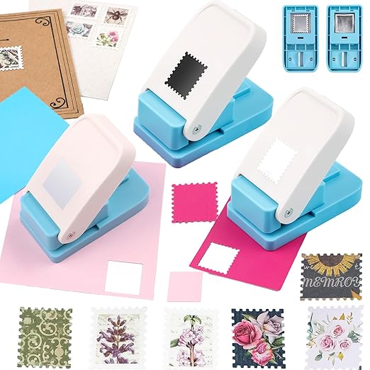 BAOFALI 3Pcs/Set 2 Rectangular Postage Stamp 1X0.8inch by BAOFALI
