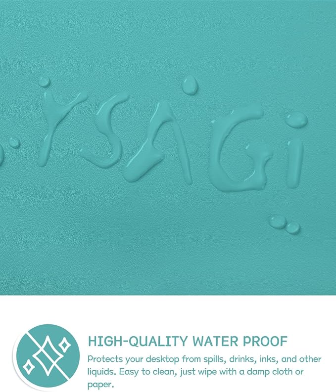 YSAGi Non-Slip Leather Desk Pad L Size, Waterproof Laptop Computer Desk - Image 4