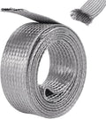 UNICRAFTALE 9.84ft 1.18" W Braided Sleeving Braid Stainless Steel Cable Wire by UNICRAFTALE