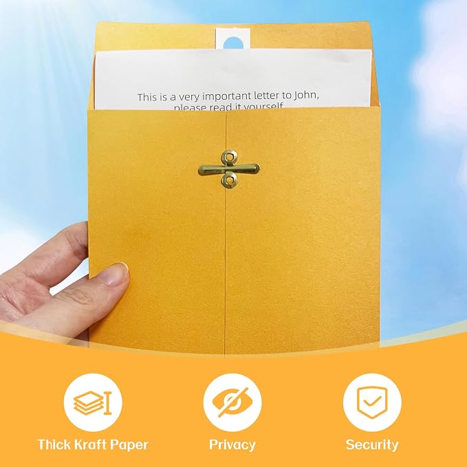 30 Pcs 5 x 7.5Inch Manilla Envelopes, Kraft Envelopes - Image 5