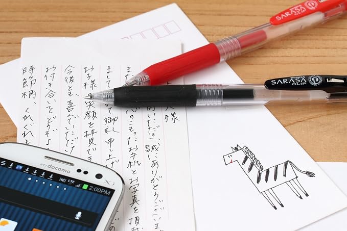 ZEBRA P-JJ15-BK10 Gel Ballpoint Pen, Sarasa Clip, 10 Pens - Image 5