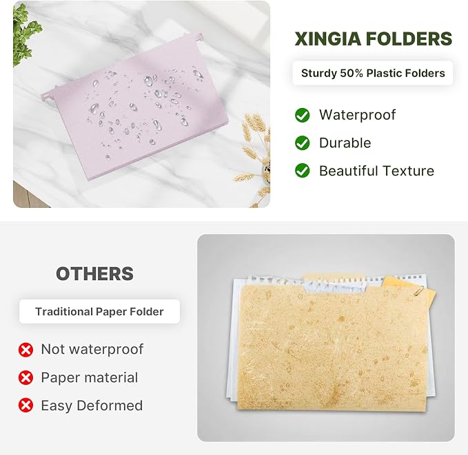 XINGIA Legal Size Hanging File Folders, Expandable 3 Inch File Folders Hanging - Image 6