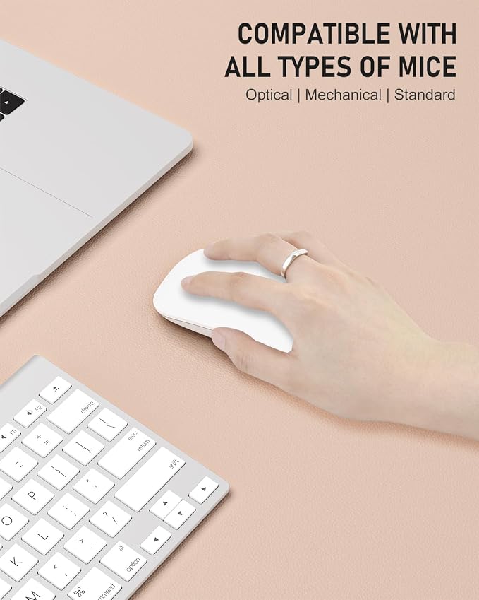 Desk Pad, 35.5" x 17" PU Leather Non-Slip Desk Mat Large Mouse Pad - Image 4
