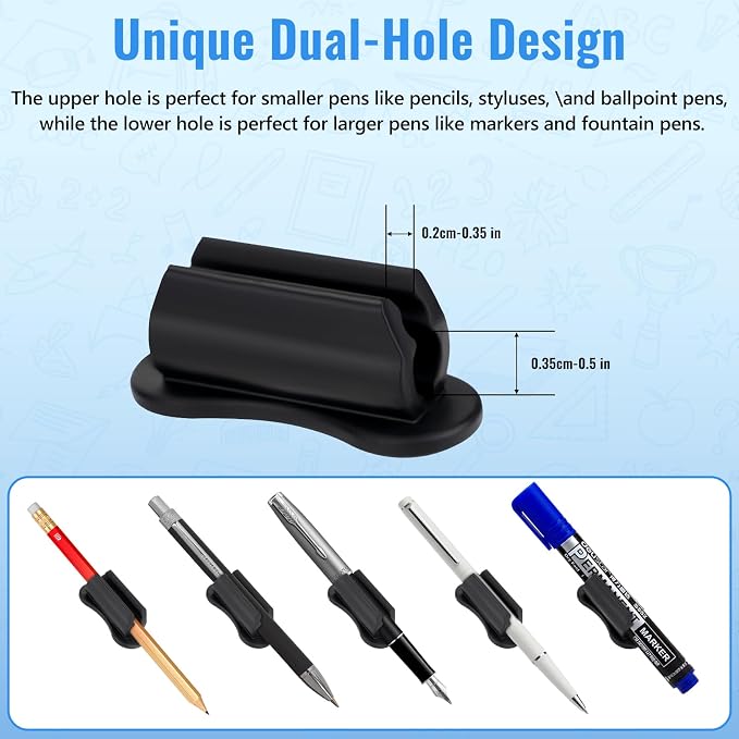 VZZNN Adhesive Pencil Holders for Desk, Marker Holder, Adhesive Pen Holder for - Image 6