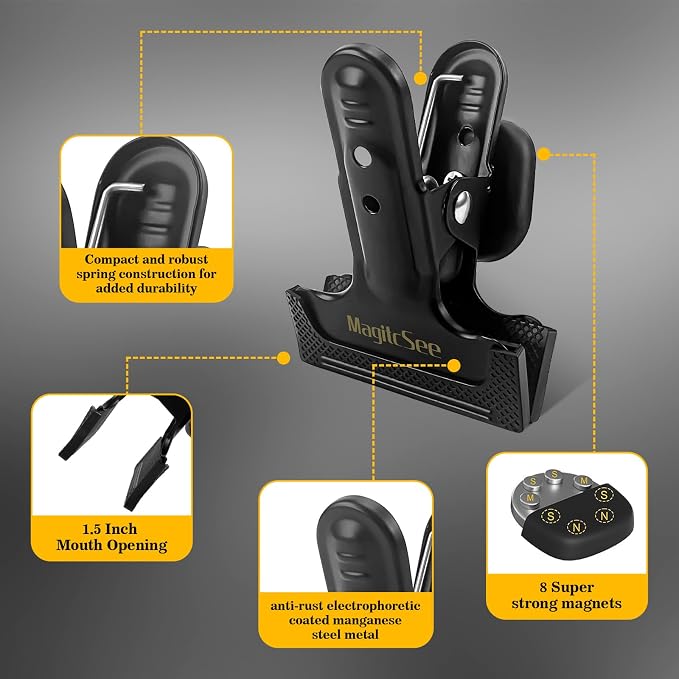 2 Pcs Heavy Duty Magnetic Clips - Image 5