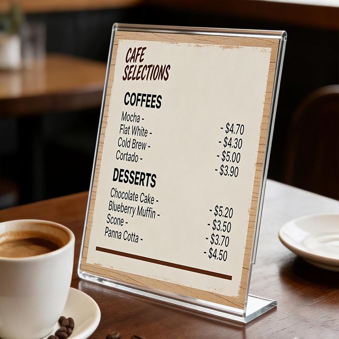 Acrylic Sign Stand Holders - Image 5