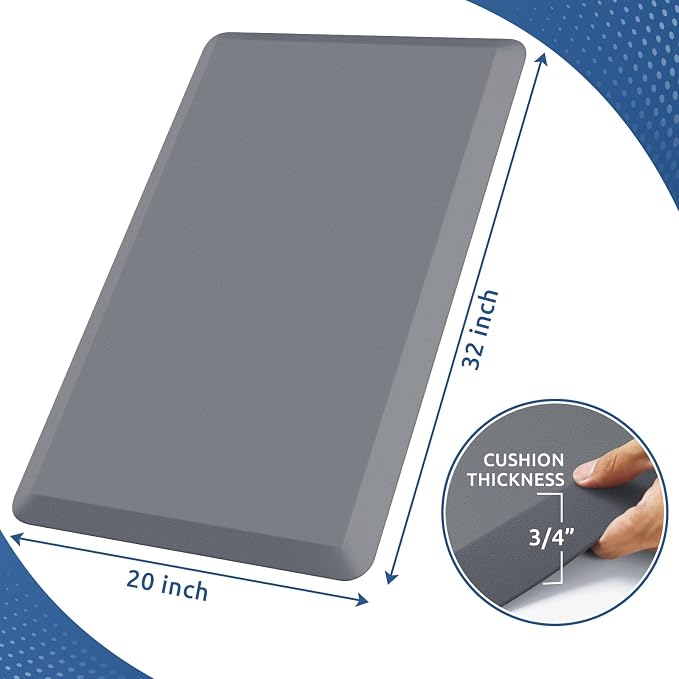 KitchenClouds Kitchen Mat Cushioned Anti Fatigue Rug 20"x32" Water Resistant - Image 2