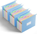 ANSOOK Letter Size Hanging File Folders, Expandable 7 Accordion Pockets by Ansook