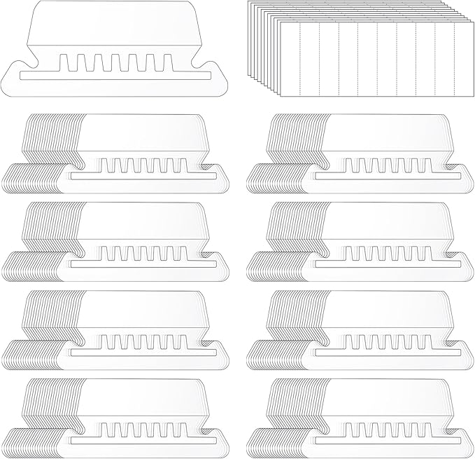 200 Pcs File Folder Tabs and 200 Pcs 2 Inch Hanging File Inserts Labels by Prudiut