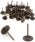 100Pcs Upholstery Tacks, Vintage Flat Head Thumb Tacks Upholstery Nails by Unknown