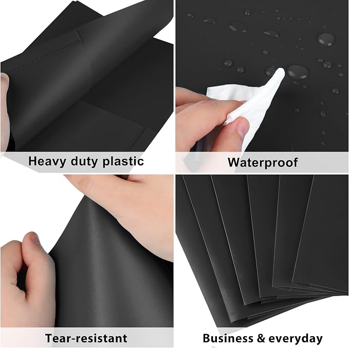 HABGP 6 Pack Black File Folders - Image 3