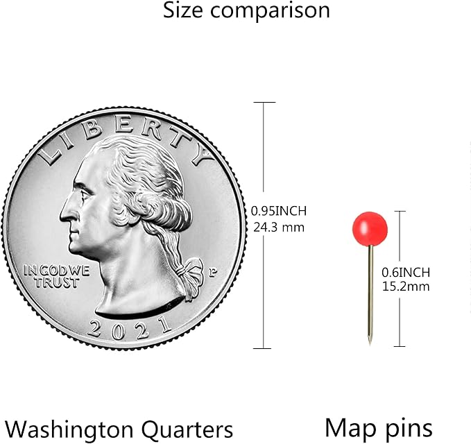 300 PCS Push Pins Map Tacks, 10 Assorted Colors in Reconfigurable Containers - Image 3