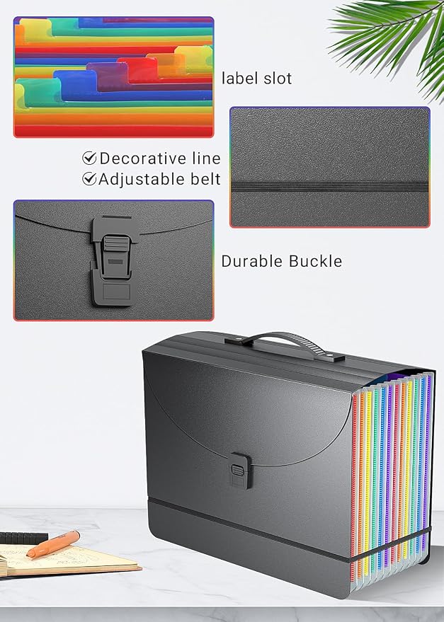 Accordion File Organizer/Expanding File Folder - Image 2