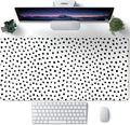 Boho Desk Mat, Polka Dot Large Mouse Pad Desk Pad Boho Desk Accessories by CYZFF
