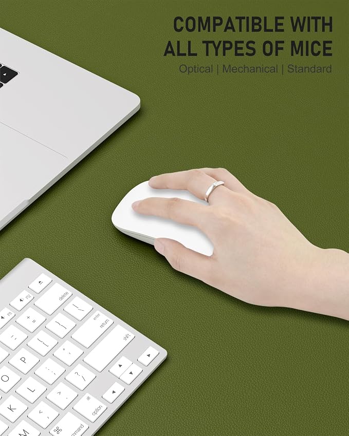 Desk Pad, 35.5" x 17" PU Leather Non-Slip Desk Mat Large Mouse Pad - Image 4