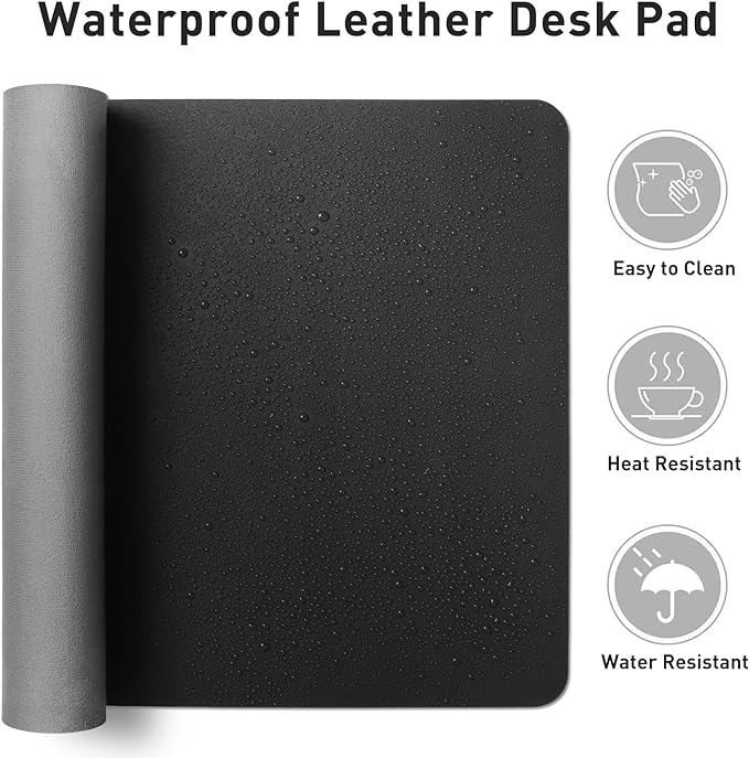 Aothia Non-Slip Waterproof PU Leather Desk Pad Protector - Image 6