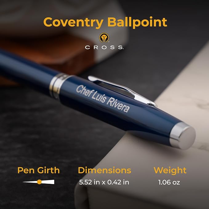 Cross Coventry Ballpoint Pen, Custom Engraved — Graduation, or New Hire Gift - Image 5