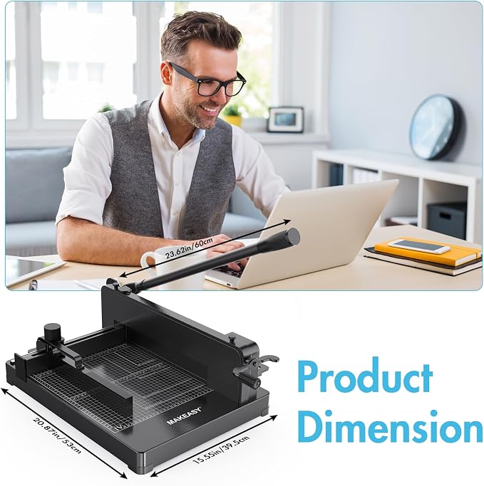 Paper Cutter 12 Inch, Heavy Duty Paper Cutter - Image 4