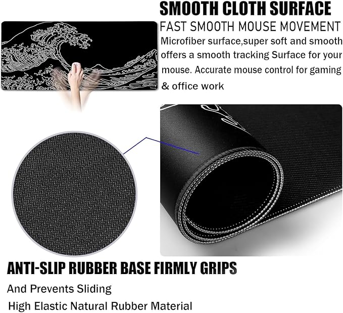 Large Gaming Mouse Pad, Waterproof Extra Large Big Mouse Pad - Image 3