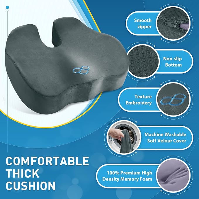 BlissTrends Seat Cushion, Thick Memory Foam Cushions - Image 4