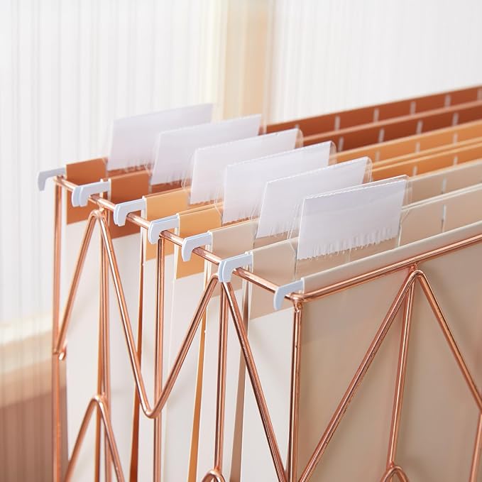 Y YOMA 6 Pack Gradient Hanging File Folders Letter Size Decorative Hanging - Image 8