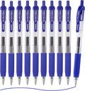 EYEYE G-103 Retractable Gel Blue Pens 0.7mm, 10 Pack Medium Point Ballpoint Pen by eyeye