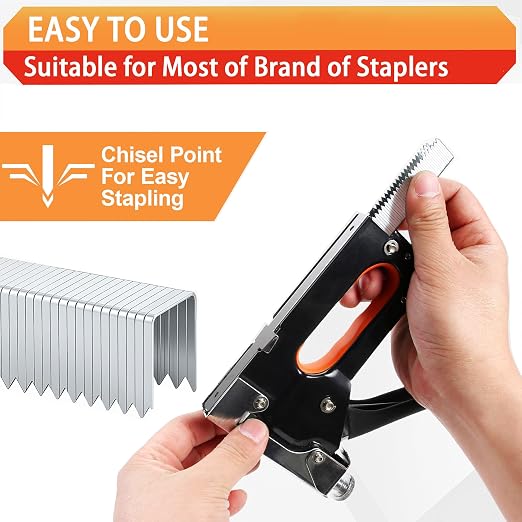 20 Gauge T/50 Staples, 1/4"+5/16"+3/8"+1/2"+9/16":6000pcs | Galvanized Nails - Image 5