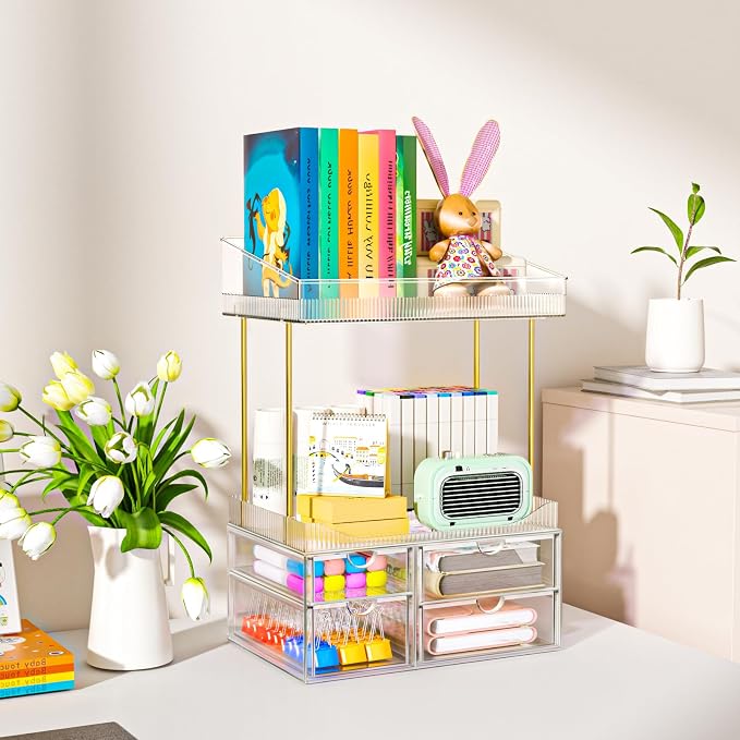SNSLXH 4 Drawers Makeup Organizer - Image 3