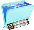 Sooez 13 Pocket Accordion File Organizer, Zipper Expanding File Folder Organizer by Sooez