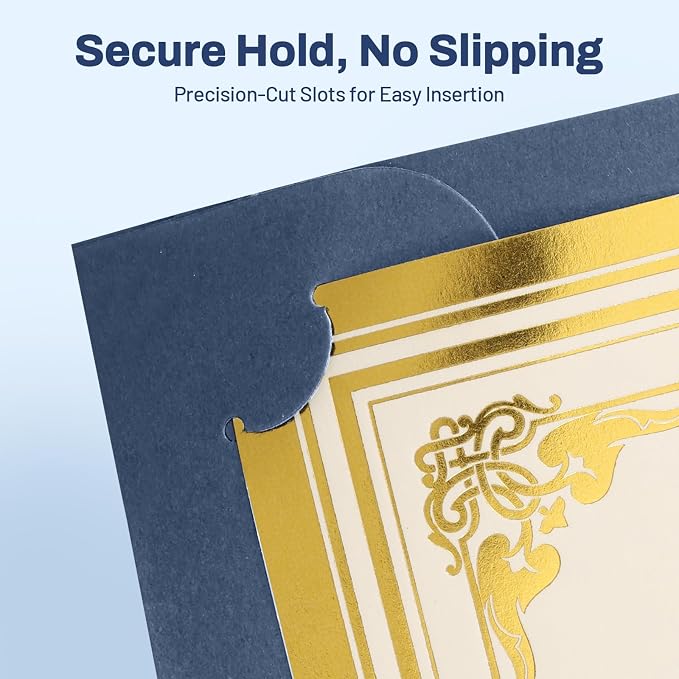 SUNEE Certificate Holders, 100 Packs Navy Blue Diploma Holders, Certificate - Image 4