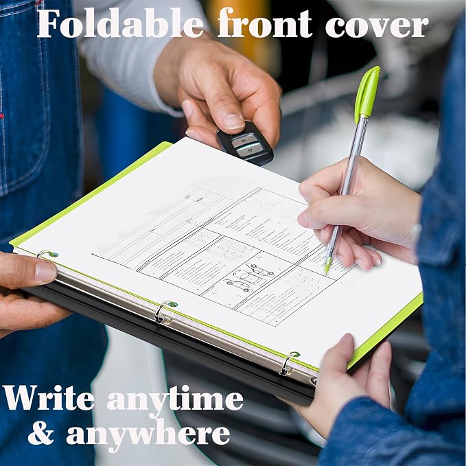 INFUN 1 Inch 3-Ring Telescoping Project Organizer Binder, 13 Pocket, - Image 6