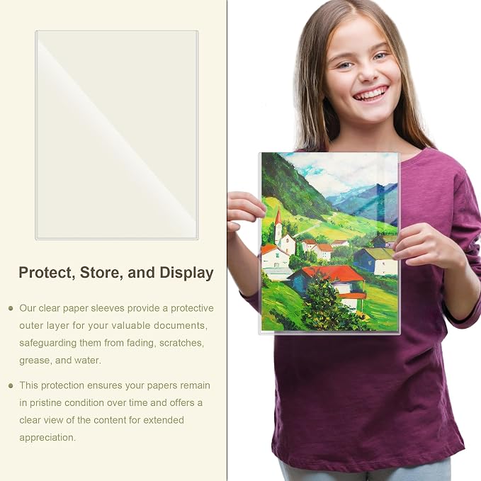 24 Pcs 8.5 x 11'' Rigid Print Protectors - Image 5
