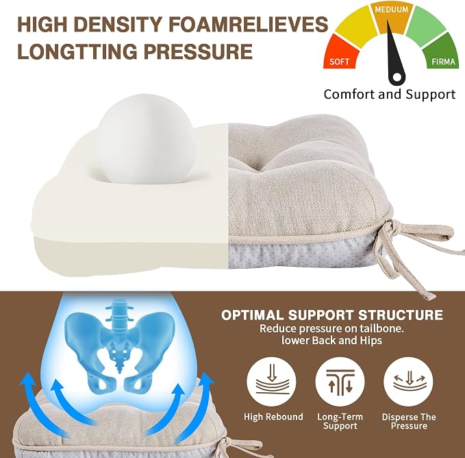 BETU Chair Cushions for Dining Chairs, 3.5" Thick Kitchen Table Chair Pads - Image 6