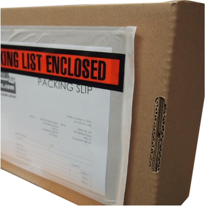 Sales4Less Packing List Envelopes 7.5" X 5.5" Pouches Invoice Enclosed Adhesive - Image 3