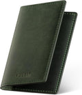 VULKIT Genuine Leather Business Card Holder 2 Sided Slim Business Name Card by VULKIT
