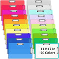 20 Pcs Extra Large 11x17 in Clipboards Bulk 20 Color Plastic Drawing Board | by UZLUbuywithconfidence